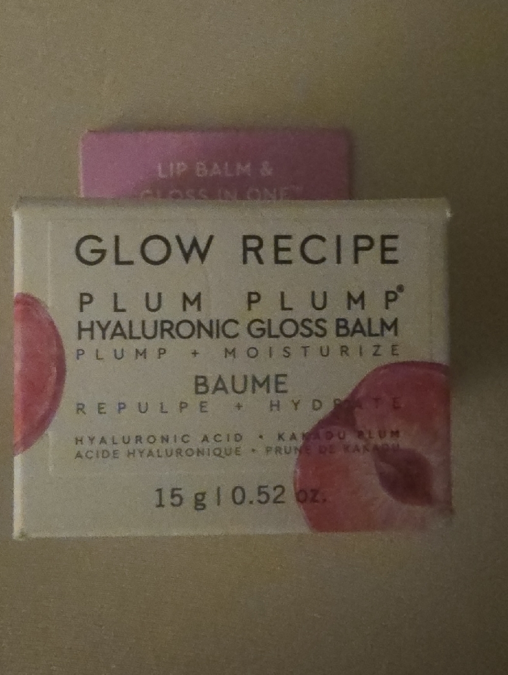 Glow Recipe Plum Plump Hyaluronic Gloss Balm — Pink